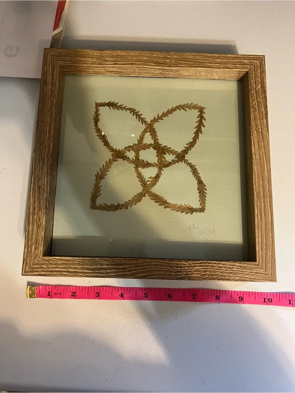 Framed Botanical Celtic Knot Wall Art